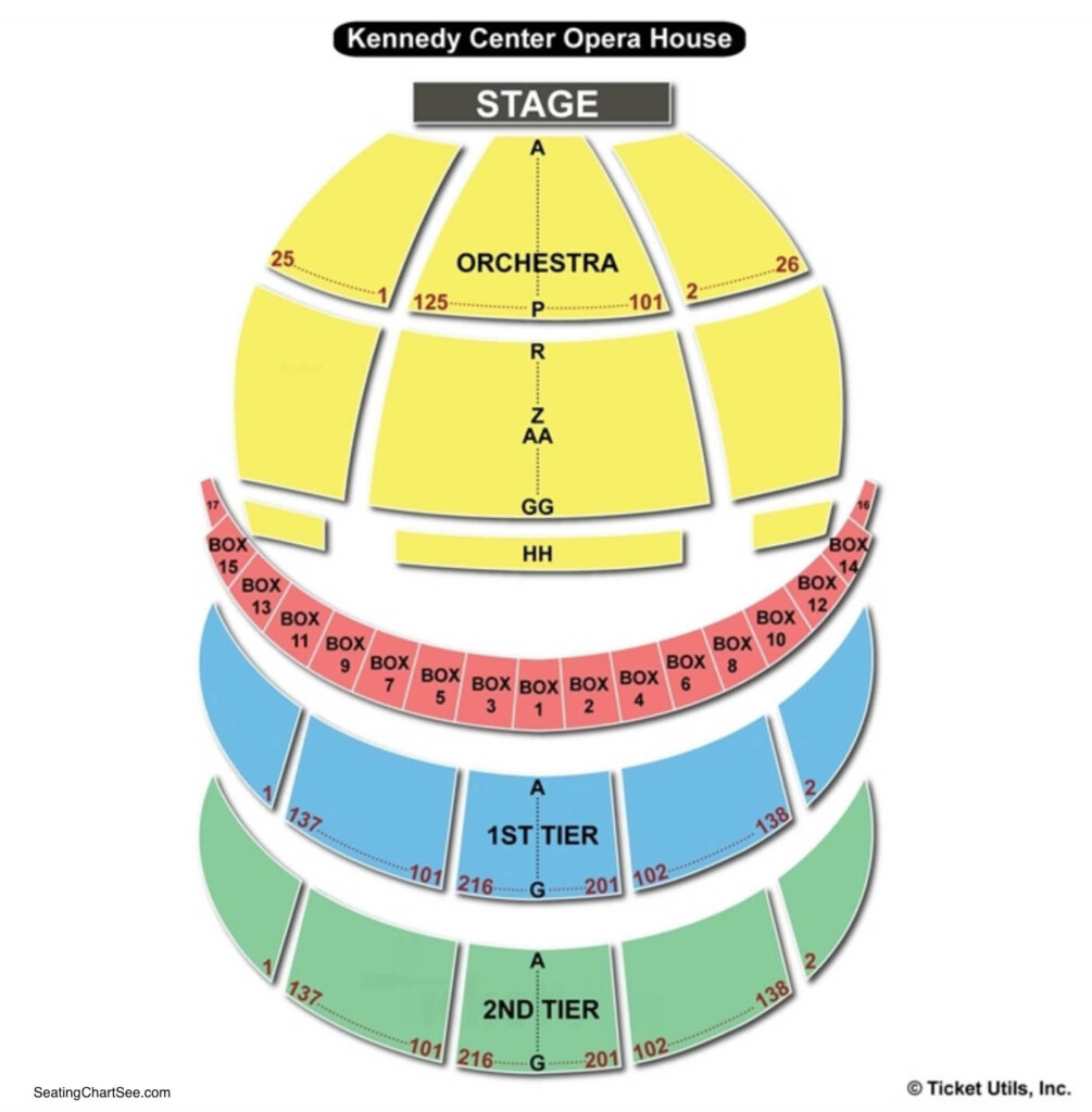 Kennedy Center Opera House Seating Charts Views Games Answers Cheats