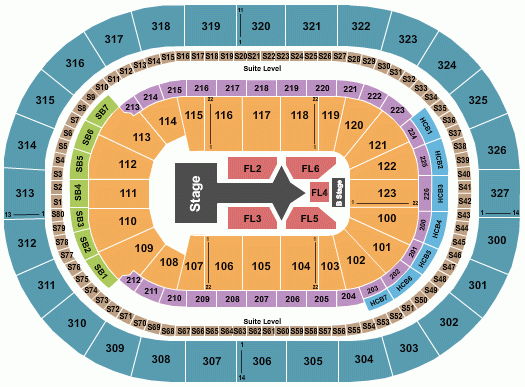 KeyBank Center Seating Chart Maps Buffalo