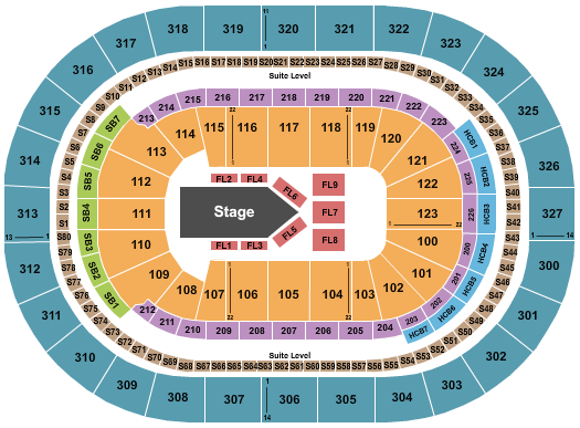 KeyBank Center Seating Chart Maps Buffalo