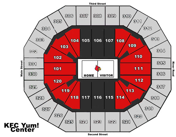 KFC Yum Center Seating Charts