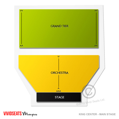 King Center For The Performing Arts Seating Chart Center Seating Chart