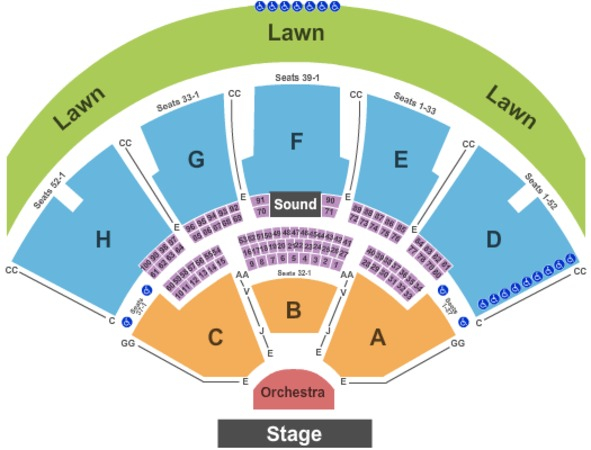 Klipsch Music Center Tickets In Noblesville Indiana Seating Charts 