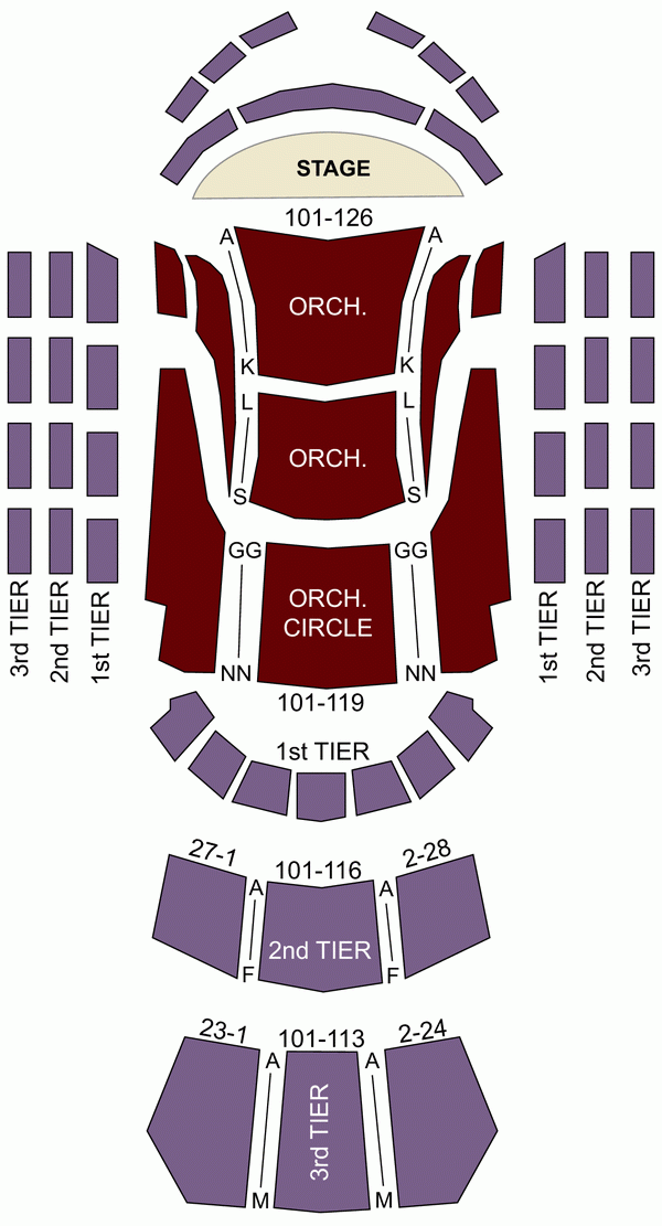 Knight Concert Hall Miami FL Seating Chart Stage Miami Theater