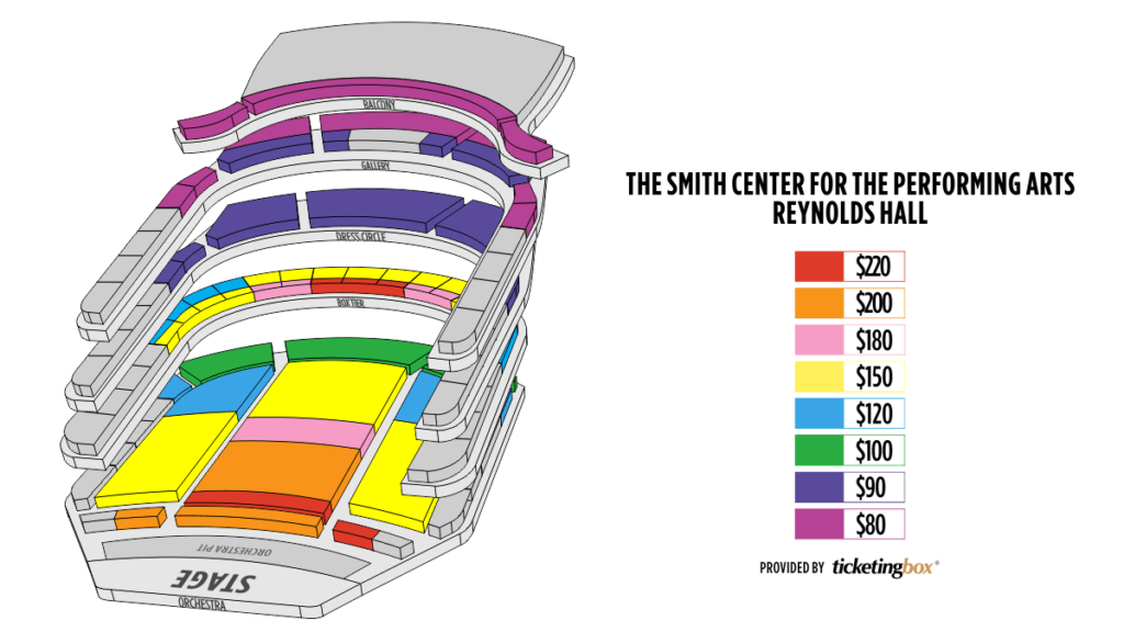 Las Vegas The Smith Center For The Performing Arts Seating Chart