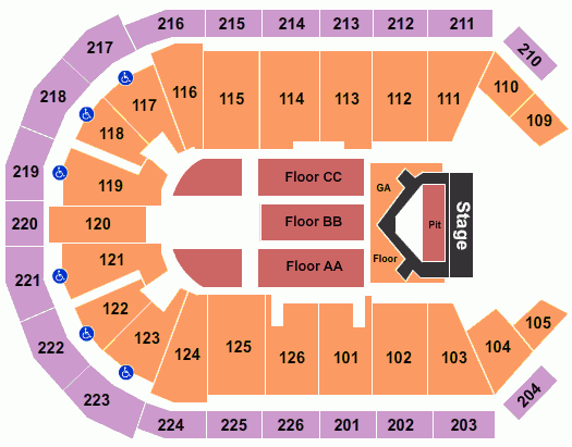 Maverik Center Seating Chart Maps Salt Lake City