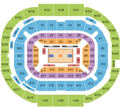 Mckale Center Tickets In Tucson Arizona Mckale Center Seating Charts