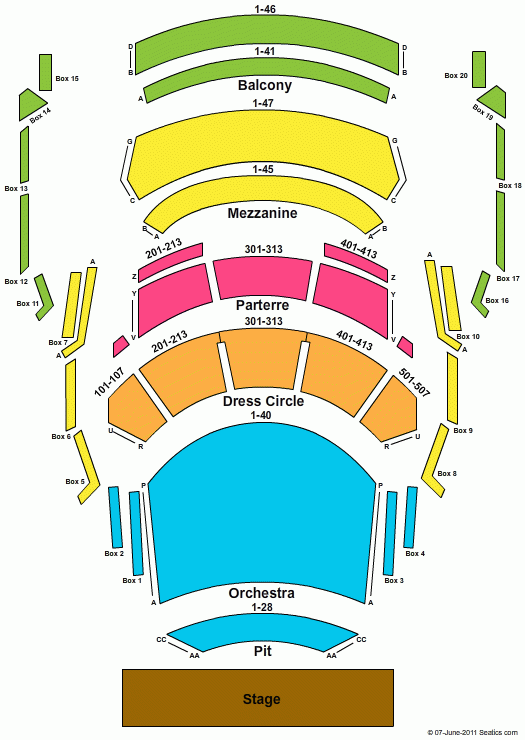 Mesa Center For The Arts Seating Chart Center Seating Chart