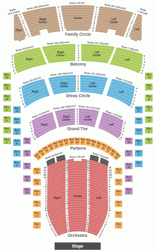 Metropolitan Opera At Lincoln Center Seating Chart New York