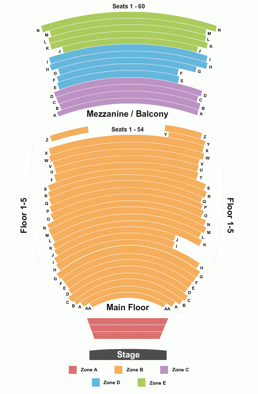 Morrison Center For The Performing Arts Seats Boise