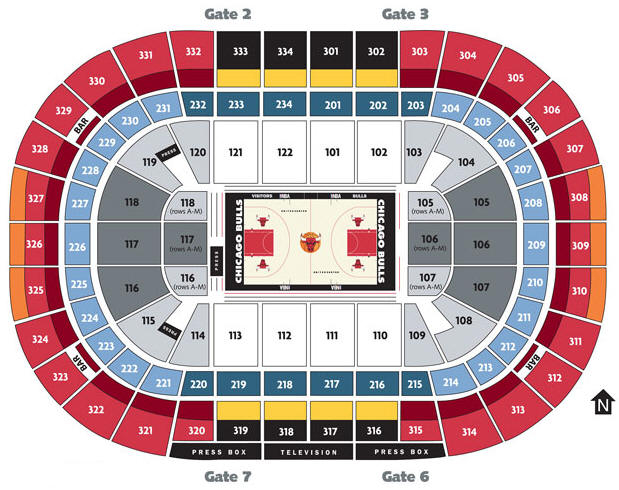 NBA Basketball Arenas Chicago Bulls Home Arena United Center Review 