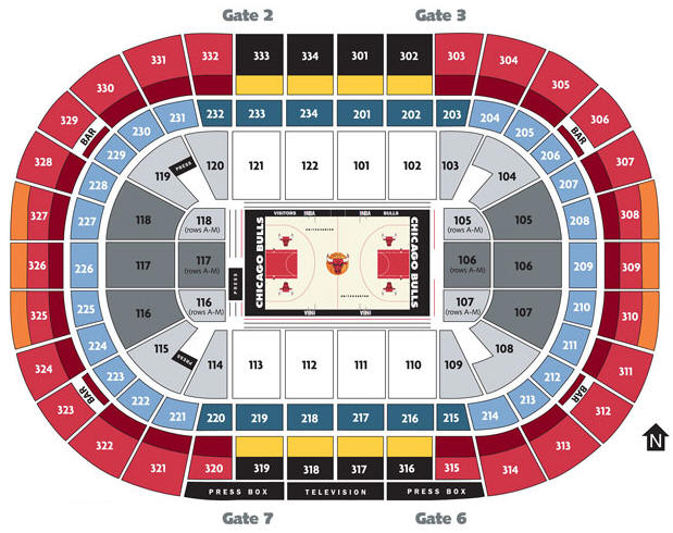 NBA Basketball Arenas Chicago Bulls Home Arena United Center Review