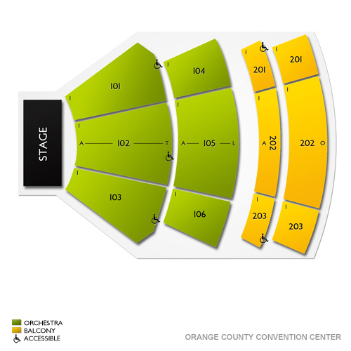 Orange County Convention Center Seating Chart Vivid Seats