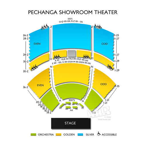Pechanga Entertainment Center Seating Chart Vivid Seats
