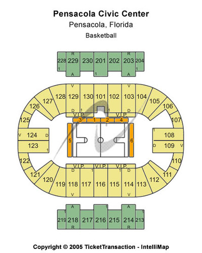 Pensacola Civic Center Tickets And Pensacola Civic Center Seating 