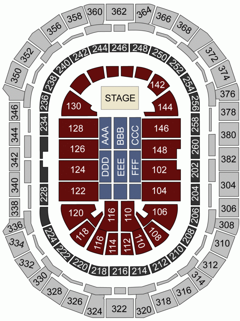 Pepsi Center Denver CO Seating Chart Stage Denver Theater