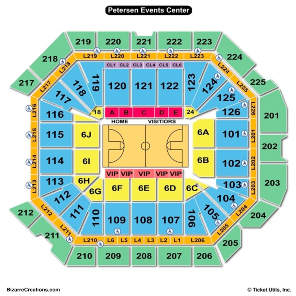 Petersen Events Center Seating Charts Views Games Answers Cheats