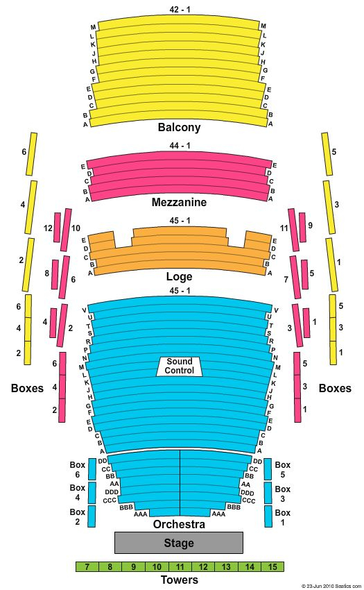 Pikes Peak Center Seating Chart Colorado Springs Co Rite Auditorium In 