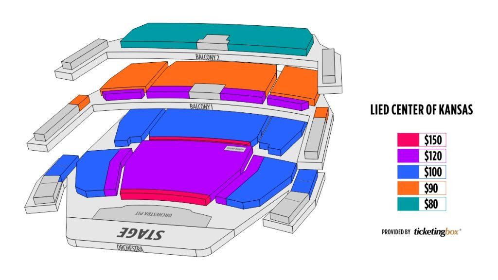 Lied Center Seating Chart Lawrence Center Seating Chart