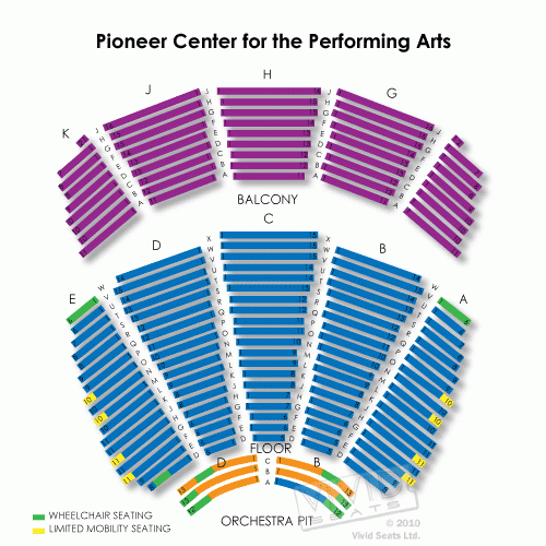 Pioneer Center Reno Seating Chart Center Seating Chart