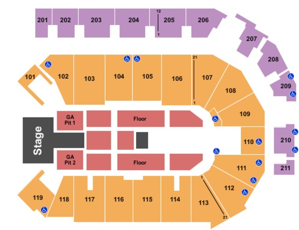 Ppl Center Seating Chart Concert - Center Seating Chart