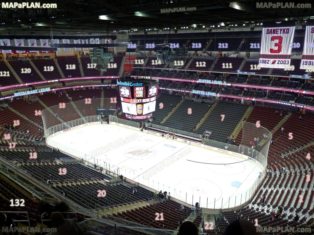 Prudential Center Newark Arena Seat And Row Numbers Detailed Seating