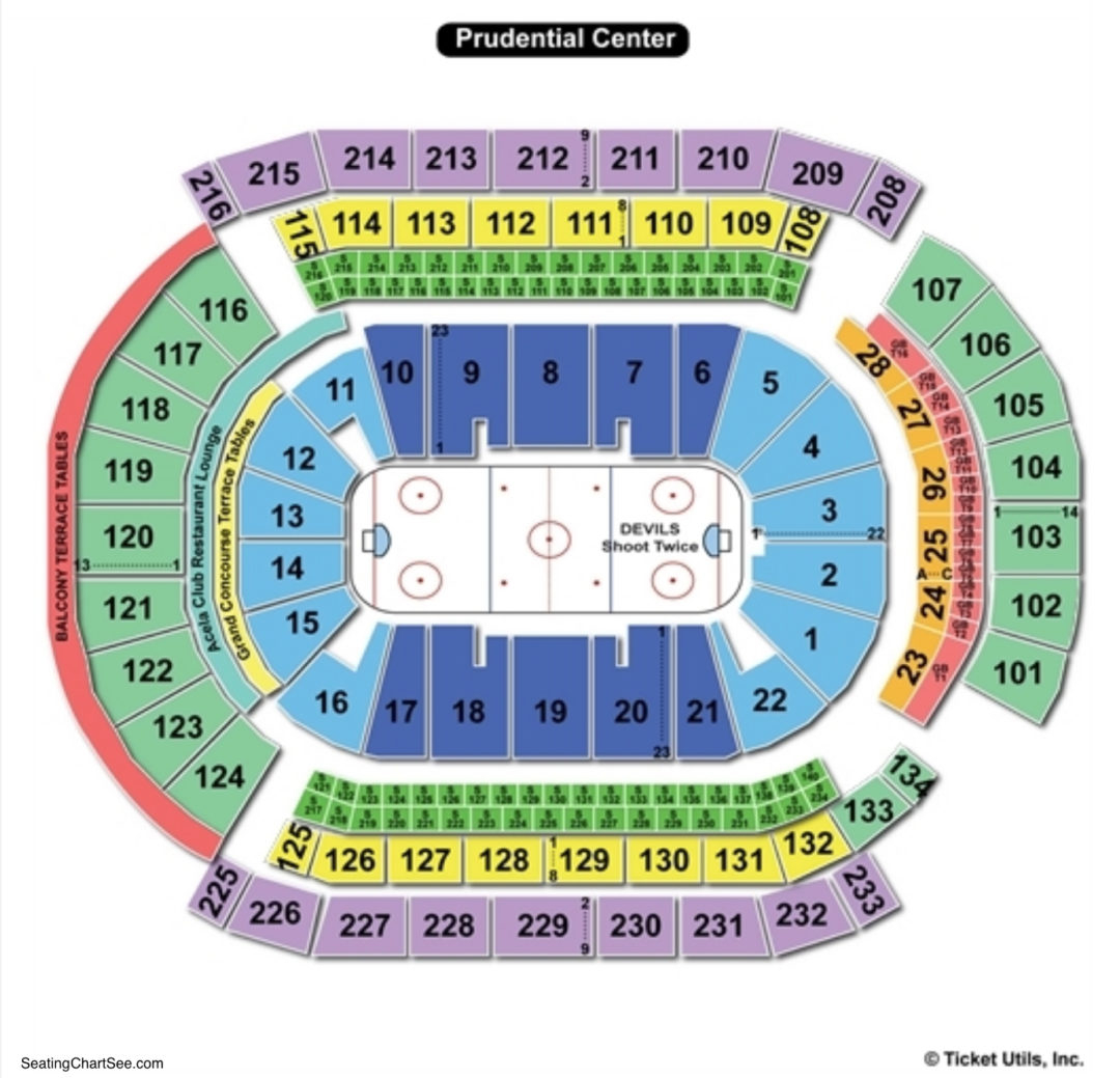 Prudential Center Seating Chart Seating Charts Tickets