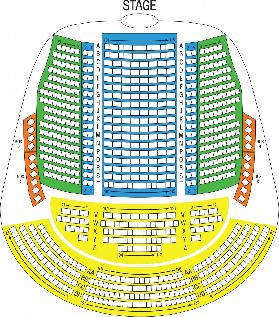 Red Rocks Seating Chart With Seat Numbers Seating Charts Chart 