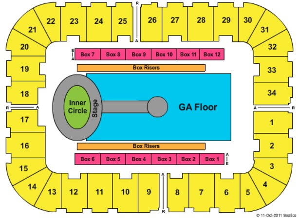 Roanoke Civic Center Tickets In Roanoke Virginia Seating Charts 