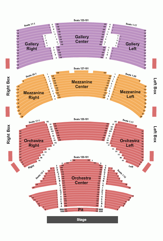 Sarofim Hall Hobby Center Seating Chart Maps Houston