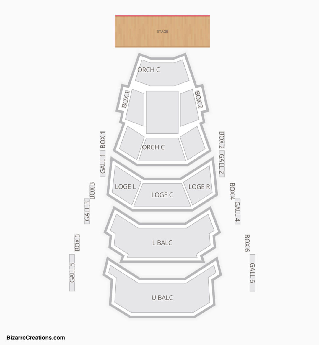 Loge Schuster Center Seating Chart Center Seating Chart