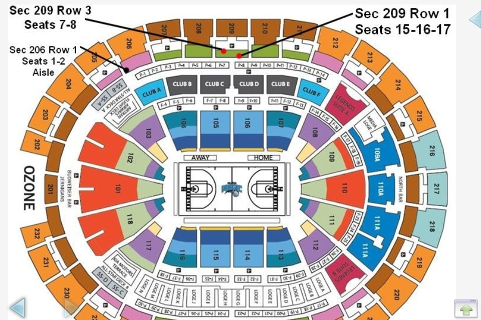 Amway Center 3d Seating Chart Center Seating Chart