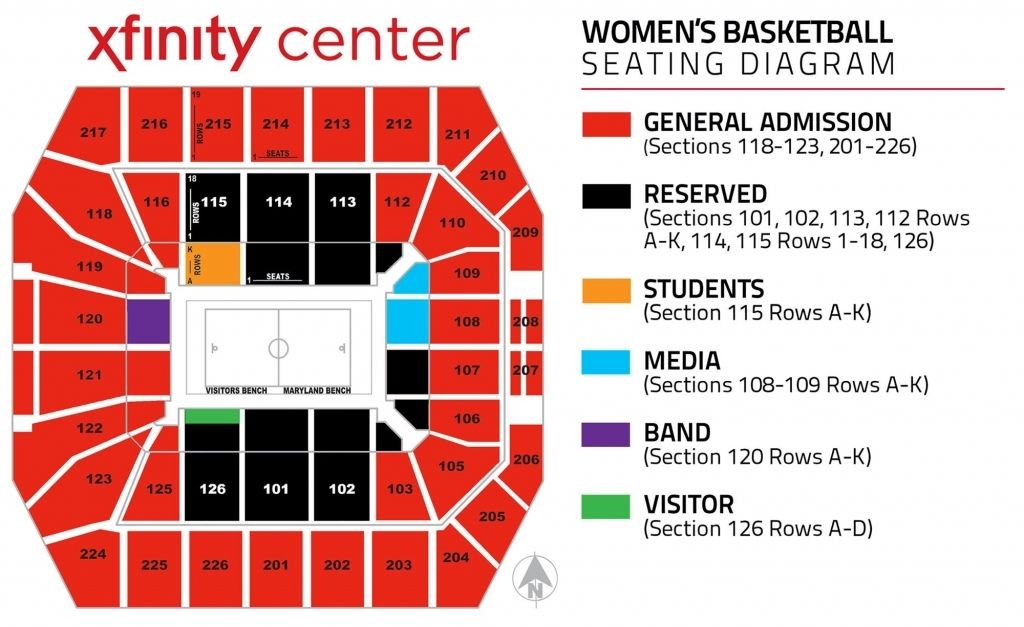 Seating Charts University Of Maryland Athletics Intended For The Most 