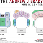 Seating Charts Venue Maps The Andrew J Brady Music Center