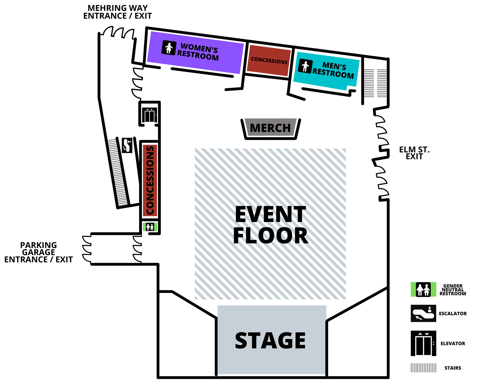 Brady Music Center Seating Chart Center Seating Chart