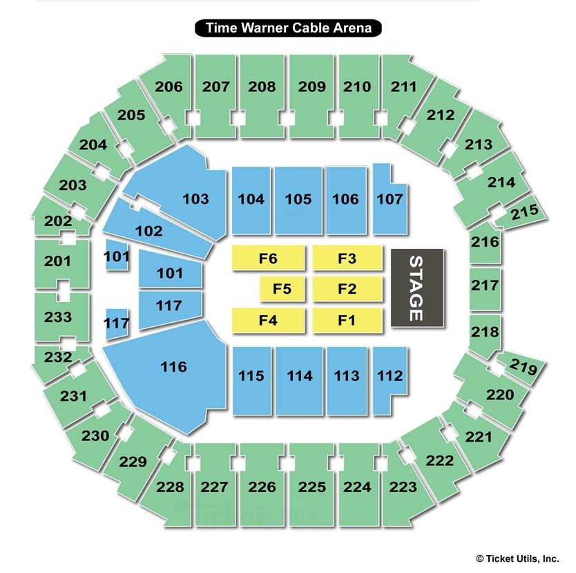 Spectrum Center Charlotte NC Seating Chart View