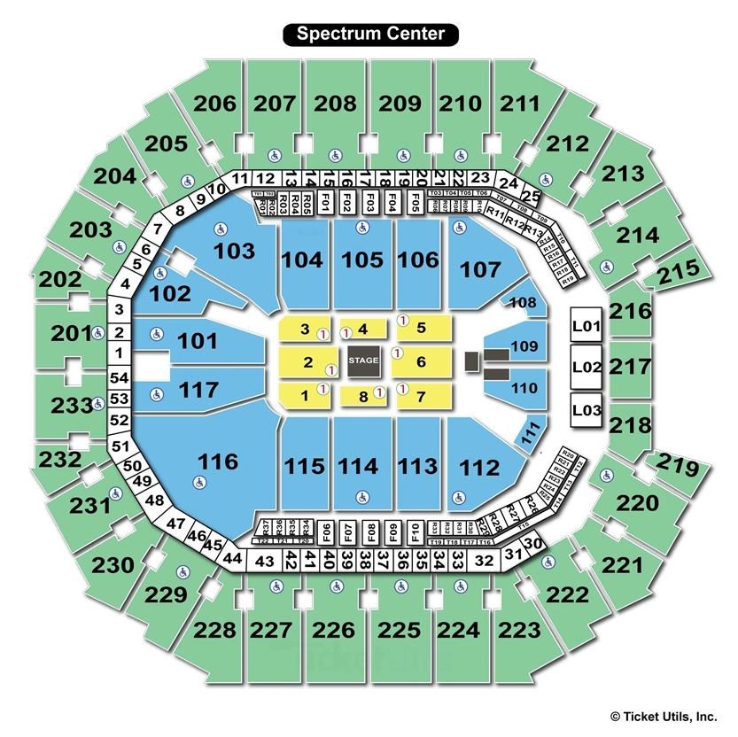 Spectrum Center Charlotte NC Seating Chart View