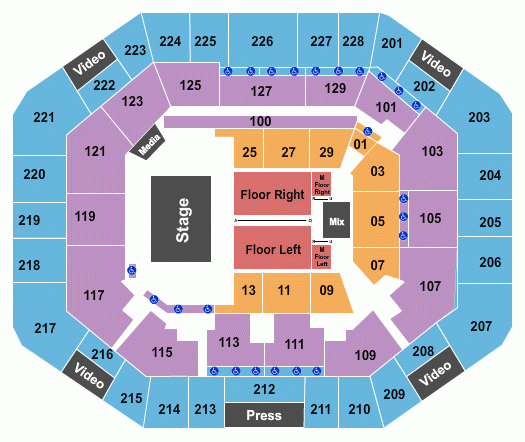 Stephen C O Connell Center Seating Chart Maps Gainesville