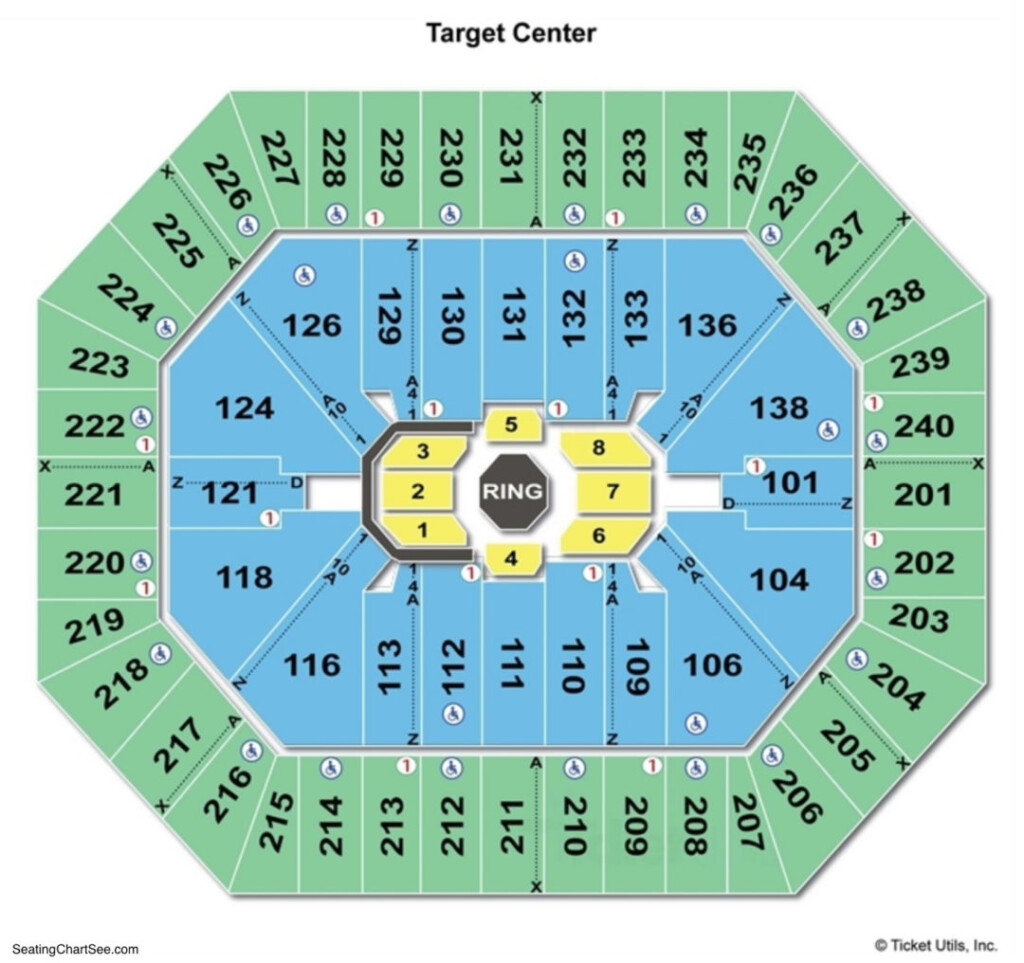 Target Center Seating Chart Seating Charts Tickets