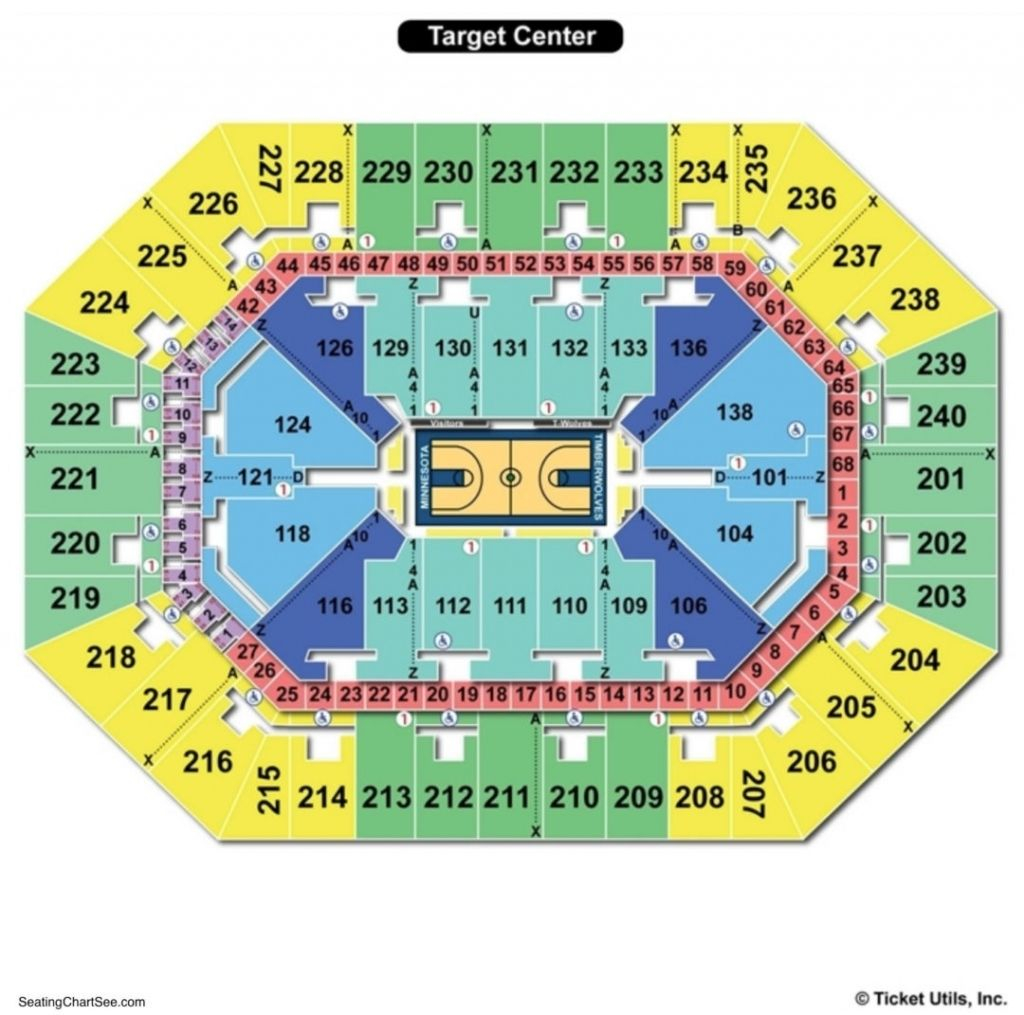 Target Center Seating Chart Target Center Seating Charts Chart