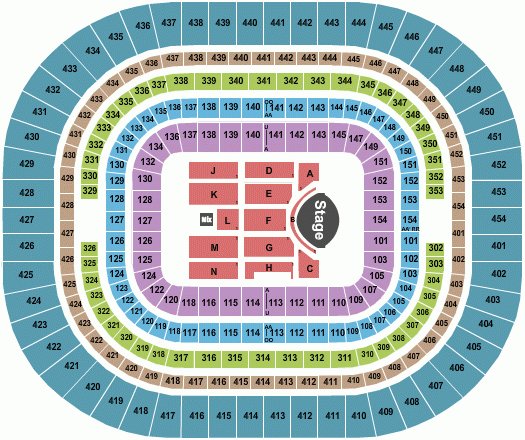 The Dome At America s Center Seating Chart St Louis