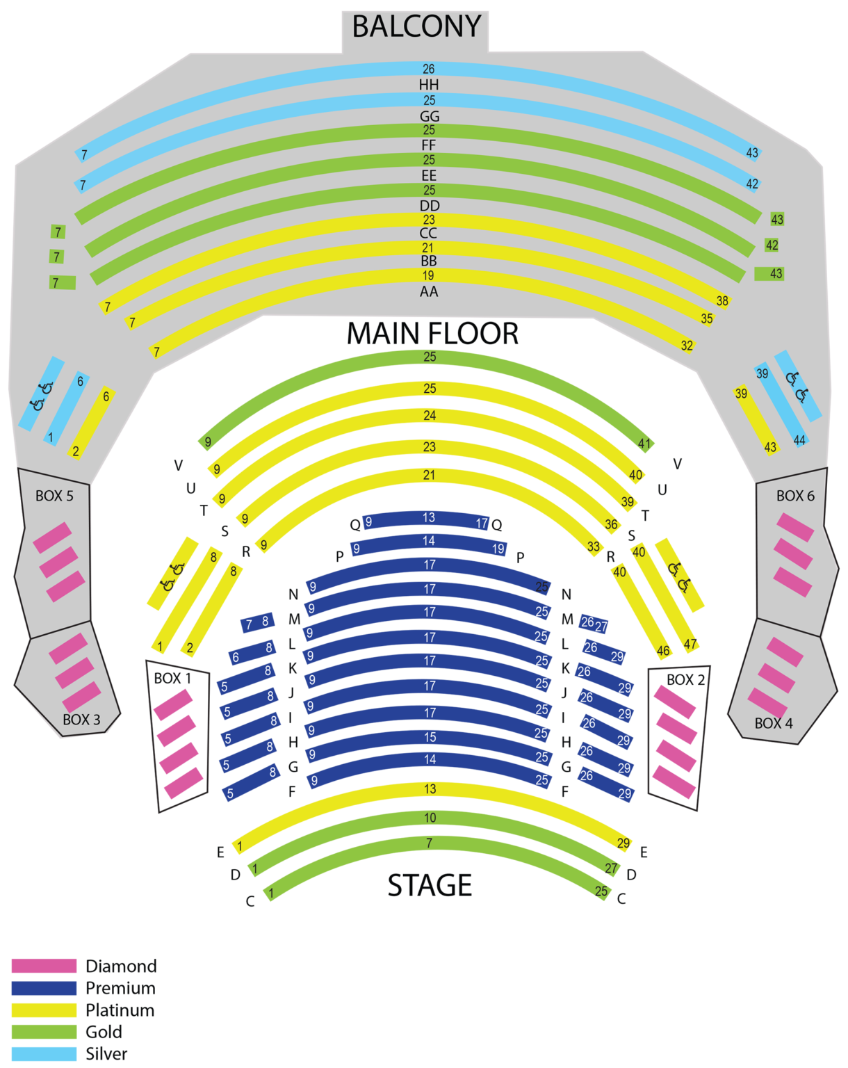 Norton Center Seating Chart - Center Seating Chart