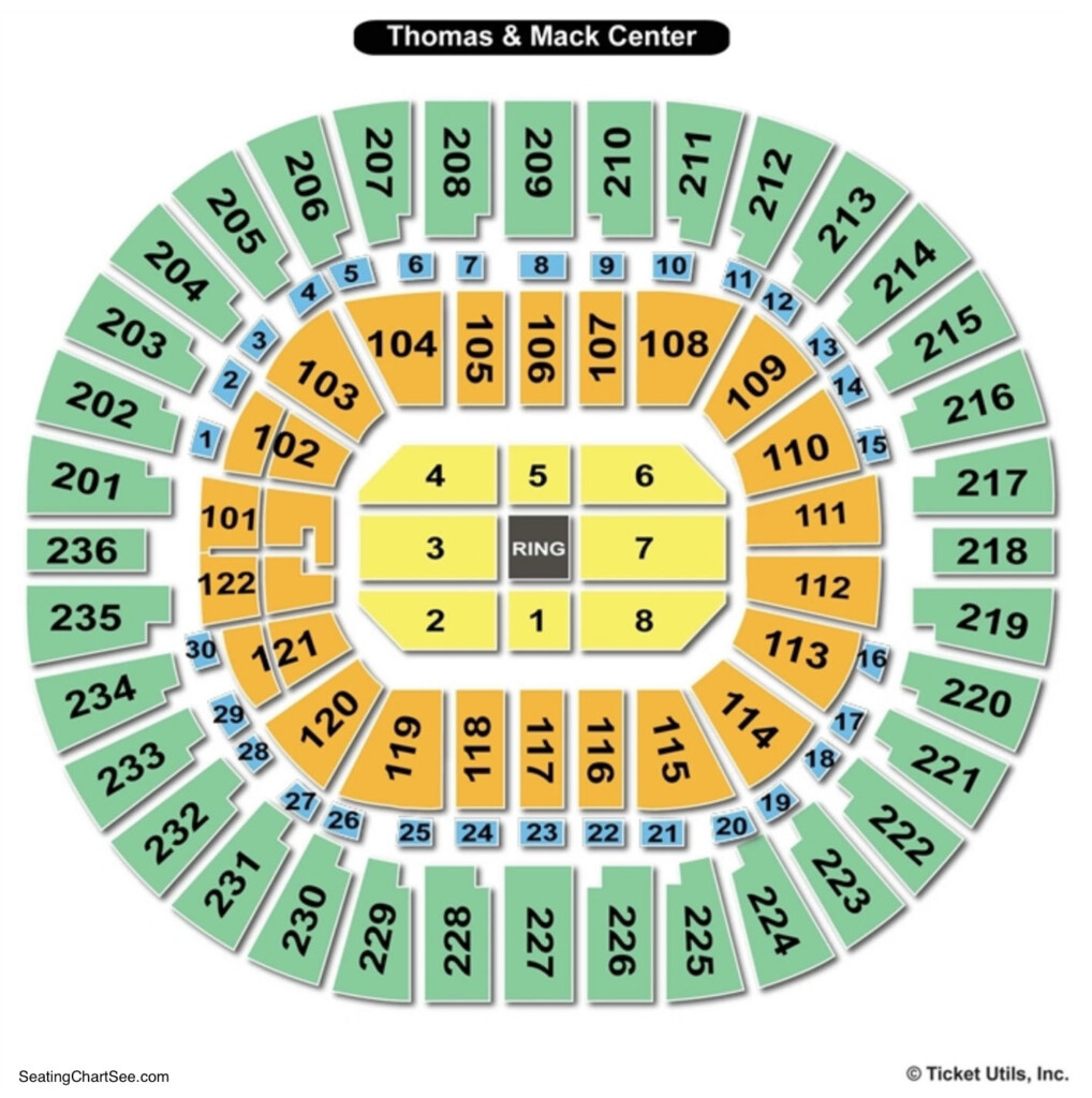 Thomas Mack Center Seating Charts Views Games Answers Cheats