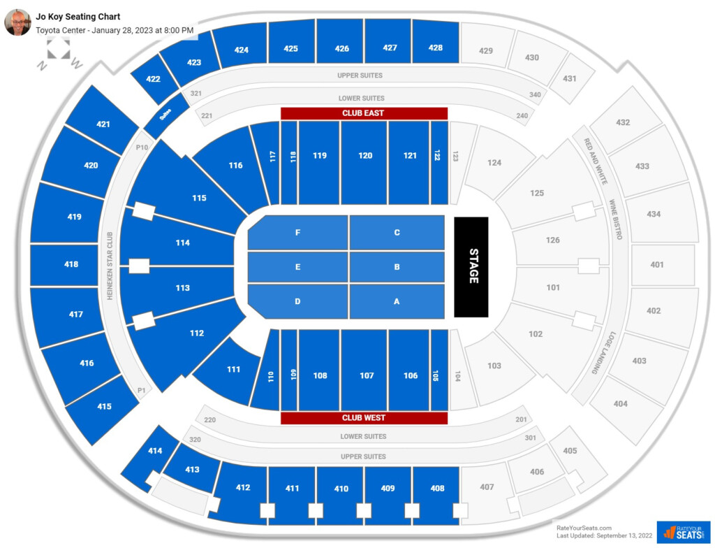 Toyota Center Concert Seating Chart RateYourSeats