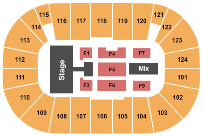 Tsongas Arena Tickets In Lowell Massachusetts Tsongas Arena Seating