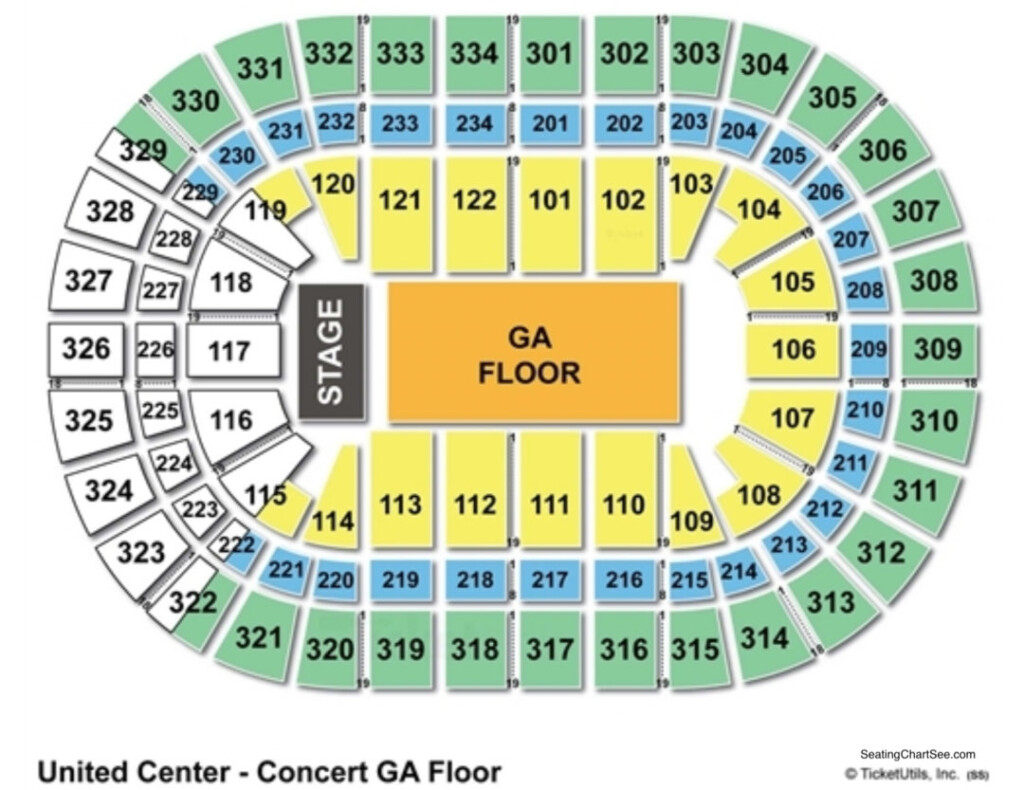 United Center Seating Chart Seating Charts Tickets