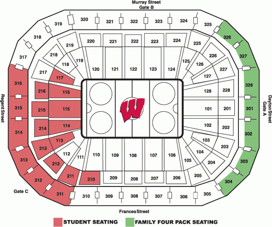 University Of Wisconsin Online Ticket Office Seating Charts