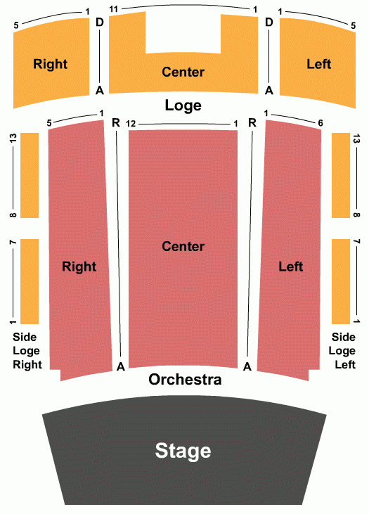 Marcus Center Seating Chart Center Seating Chart