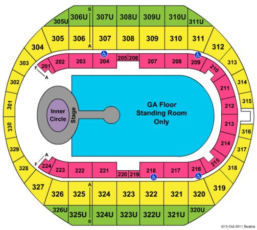 Von Braun Center Arena Tickets In Huntsville Alabama Seating Charts 