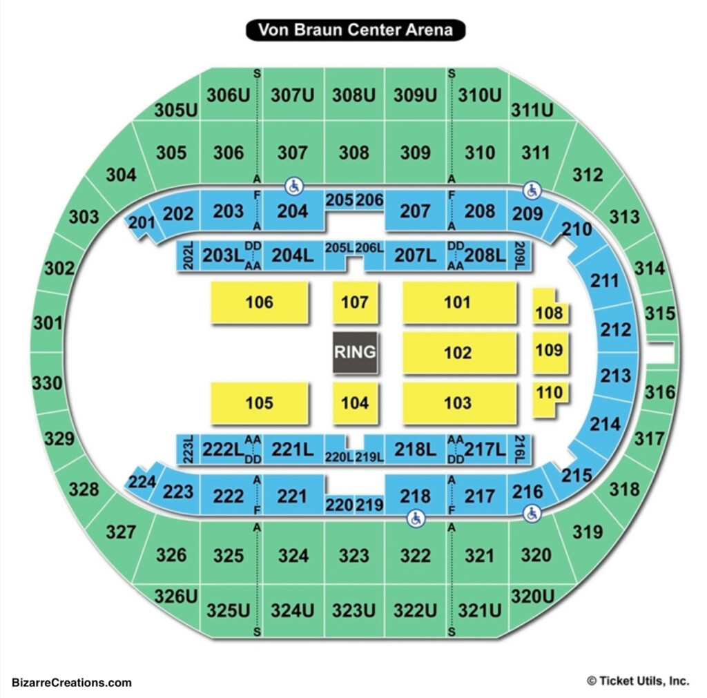 Von Braun Center Seating Charts Views Games Answers Cheats