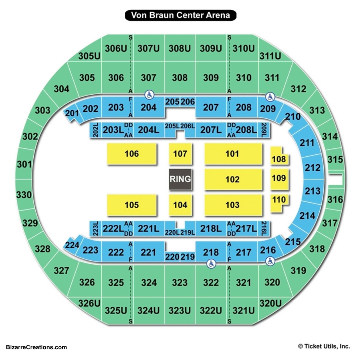 Von Braun Center Seating Charts Views Games Answers Cheats